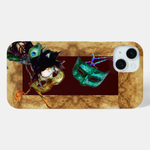 COQUE iPhone 15 MINI PARC MARDI GRAS MASQUERADE