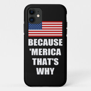 Coque Case-Mate Pour iPhone PARCE QUE MERICA QUI EST POURQUOI cas de l'iPhone