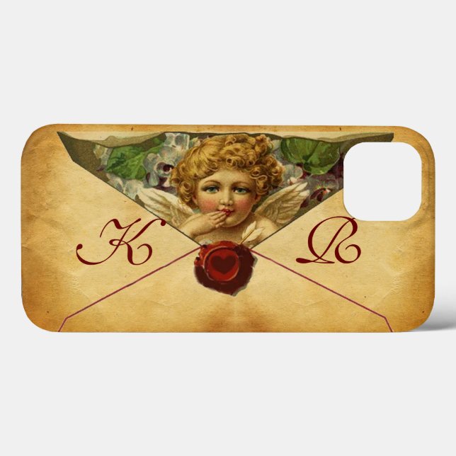 COQUES Case-Mate iPhone PARCHEMENT DE SCELLULAIRE DE CIRE DU COEUR D'ANGE  (Verso (horizontal))