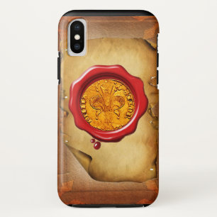 Coque Pour iPhone XS Parchemin de cire ANTIQUE OR FLORENTINE FORINT