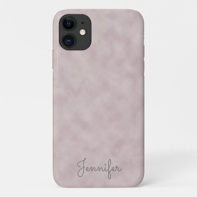 Coques Case-Mate iPhone Parchemin de couleur Rose personnalisé élégant (Dos)