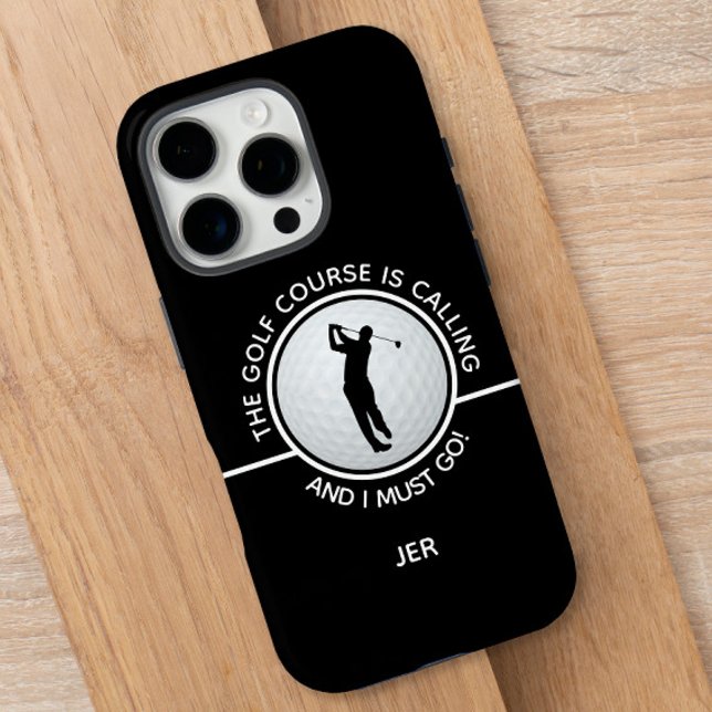 Coques Case-Mate iPhone Parcours de golf Devis Mens Funny Golfer Cadeau No (Golf Course Mens Funny Sports Quote Black & White Case-Mate iPhone Case)