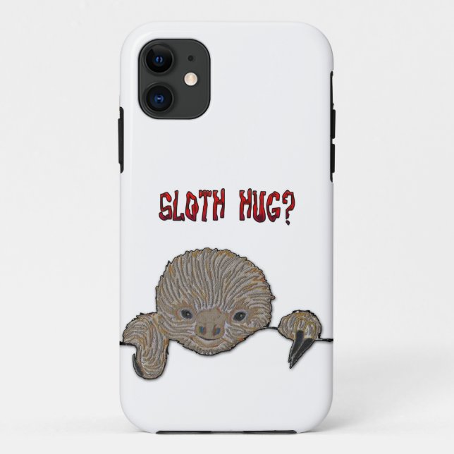 Coques Case-Mate iPhone Paresse de bébé d'étreinte de paresse (Dos)