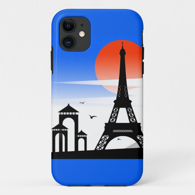 Coques Case-Mate iPhone Paris à Silhouette : Soleil Lumineux (Dos)