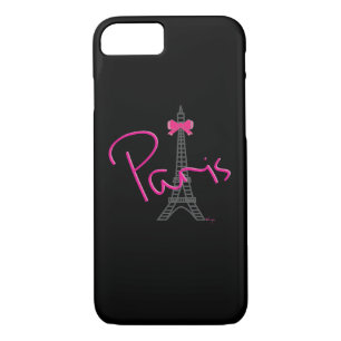 Coques Pour iPhone Paris, Tour Eiffel avec arc rose
