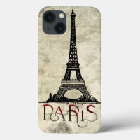 Paris, Tour Eiffel Script Vintage