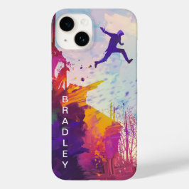 Coque Pour iPhone 14 Parkour Urban Free Runling Freestyling Art Moderne