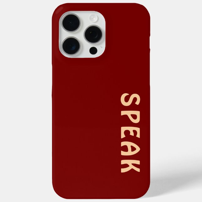 Coques Case-Mate iPhone PARLER Logo Marron (Verso)
