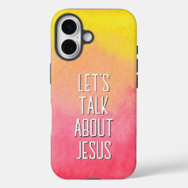 Coques iPhone 16 Parlons de Jésus Pink Ombre