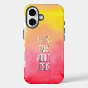 Coques iPhone 16 Parlons de Jésus Pink Ombre