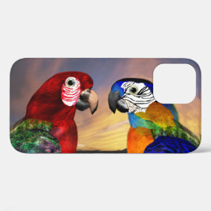 COQUES POUR iPhone PARROS HYPER /ARA ROUGE ET BLEU