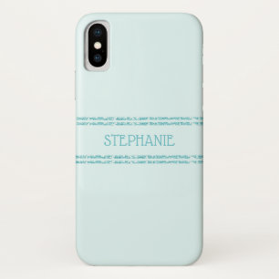 Case-Mate iPhone Case Parties scintillant AquaTurquoise rayures personna