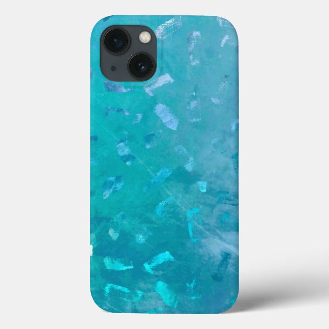 Coques Case-Mate iPhone Parties scintillant bleu Faux Texture (Verso)