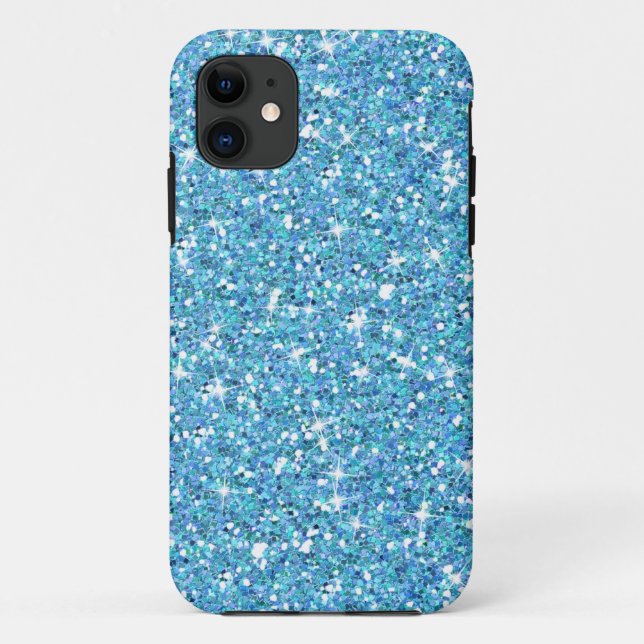 Coques Case-Mate iPhone Parties scintillant bleu océan brillante (Dos)