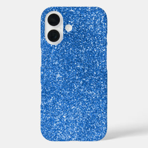 Coques iPhone 16 Parties scintillant bleue