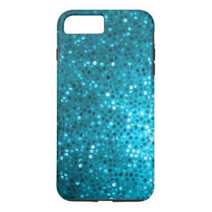 Coque iPhone 8 Plus/7 Plus Parties scintillant bleue et étincelles