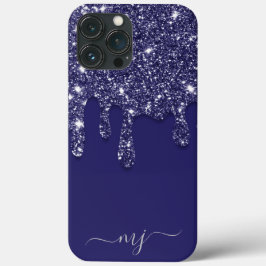 Case-Mate iPhone Case Parties scintillant bleue marine moderne élégant