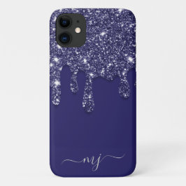 Case-Mate iPhone Case Parties scintillant bleue marine moderne élégant