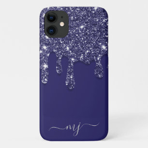 Case-Mate iPhone Case Parties scintillant bleue marine moderne élégant
