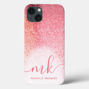 Case-Mate iPhone Case Parties scintillant Blush Rose Rose Or Script Mono