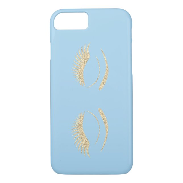 Coques Case-Mate iPhone Parties scintillant Chic tendance Gold Faux Lashes (Dos)