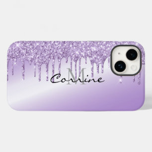Coque Pour iPhone 14 Parties scintillant de déshydratation violet viole