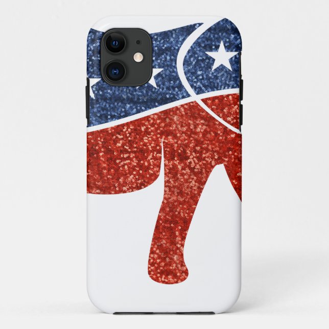 Coques Case-Mate iPhone parties scintillant de l'éléphant républicain (Dos)