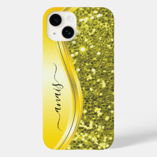 Coque Pour iPhone 14 Parties scintillant de néon brillant fluorescent N