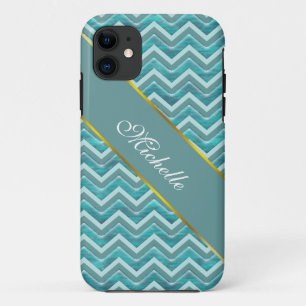 Coque Case-Mate Pour iPhone Parties scintillant d'eau Chevron Motif