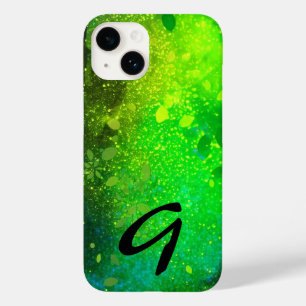 Coque Pour iPhone 14 Parties scintillant des Faux de la forêt verte de