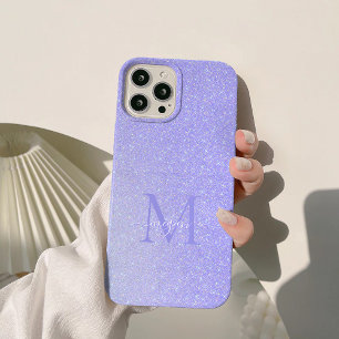 Coque iPhone 15 Pro Max Parties scintillant Diamant Lavande Blush Ombre Pe