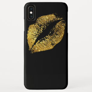 Case-Mate iPhone Case Parties scintillant d'or lèvres