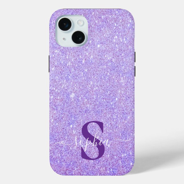 Coques Case-Mate iPhone Parties scintillant élégante monogrammed Nom (Verso)