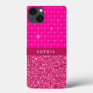 Case-Mate iPhone Case Parties scintillant et diamants roses de fille per