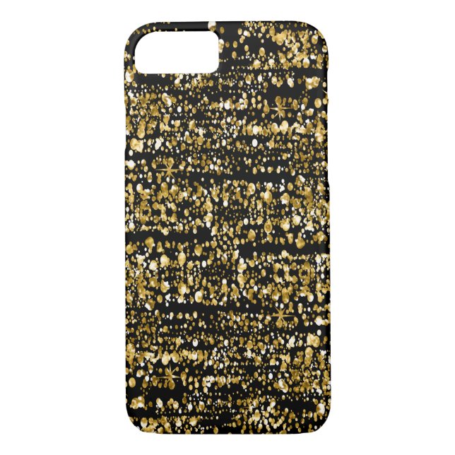 Coques Case-Mate iPhone Parties scintillant et étincelles Gold Faux (Dos)