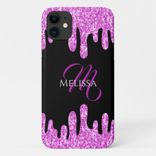 Case-Mate iPhone Case Parties scintillant étincelante rose noir Monogram