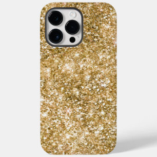 Coque Pour Pour iPhone 14 Pro Max Parties scintillant Gold Glitz