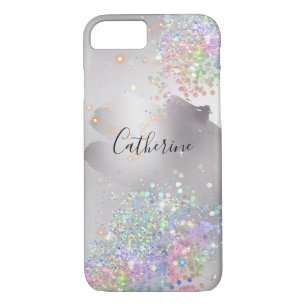 Case-Mate iPhone Case Parties scintillant holographique confetti argent 