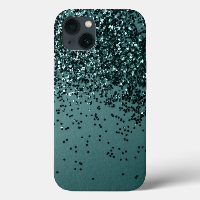Coques Case-Mate iPhone Parties scintillant maritime turquoise de sirène # (Verso)