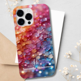 Coque Pour Pour iPhone 14 Pro Max Parties scintillant moderne Blue Rose Pastel Ombre