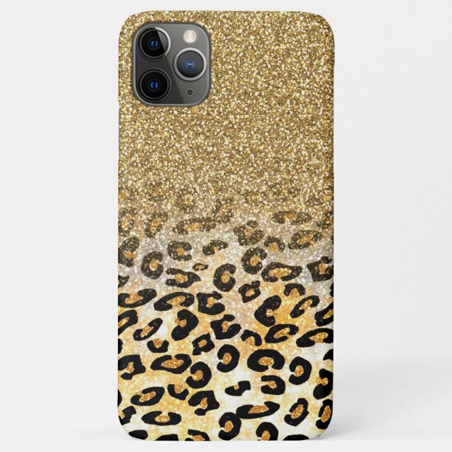 Coques Case-Mate iPhone Parties scintillant moderne Leopard Motif Gold  Om (Dos)