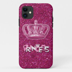 Etui iPhone Case-Mate Parties scintillant rose étincelante et couronne 