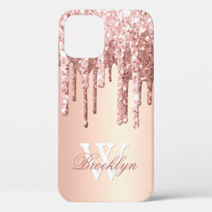 Case-Mate iPhone Case Parties scintillant Rose monogramme Gold Sparkle