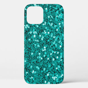 Case-Mate iPhone Case Parties scintillant texture turquoise brillante