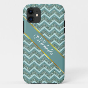 Etui iPhone Case-Mate Parties scintillant turquoise