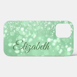 Case-Mate iPhone Case Parties scintillant verte Chic Girl Name