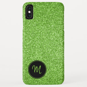 Case-Mate iPhone Case Parties scintillant verte de chaux Monogramme mini
