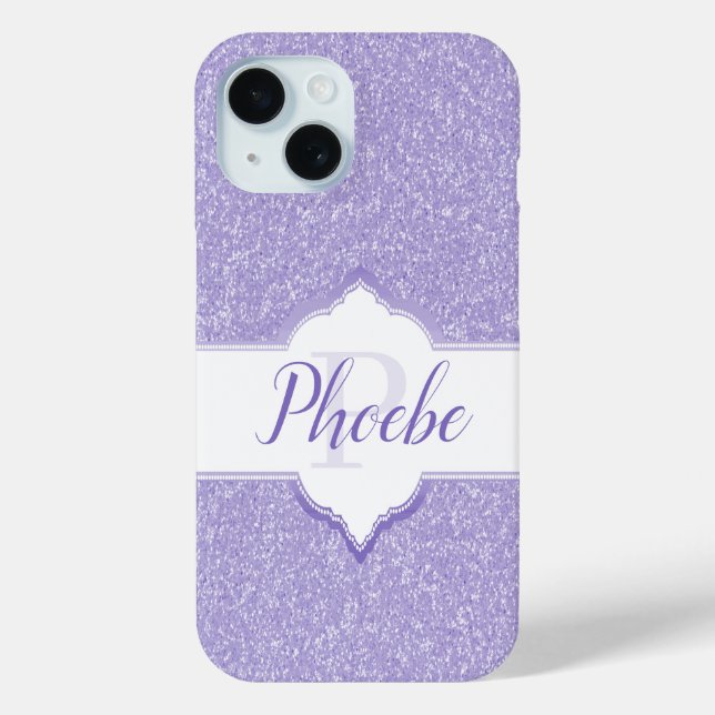 Coques Case-Mate iPhone Parties scintillant violet Monogramme Samsung Gala (Verso)