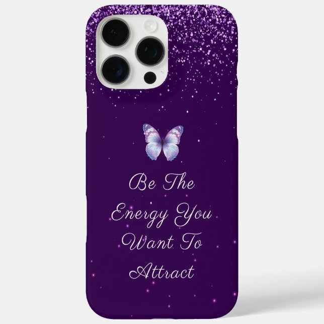 Coques Case-Mate iPhone Parties scintillant violettes Inspirational (Verso)