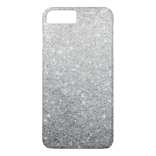 Coque iPhone 7 Plus Parties scintillantes argentées élégantes